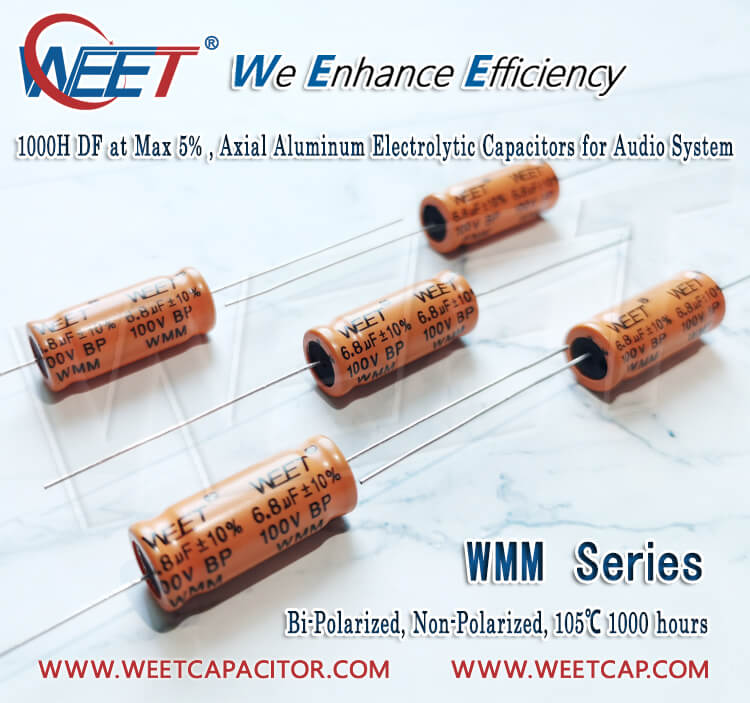 WEET-1000H-105C-Advantage-of-Bi-Polarized-Non-Polarized-Bi-Polar-Non-Polar-Axial-Aluminum-Electrolytic-Capacitors-for-Audio-System